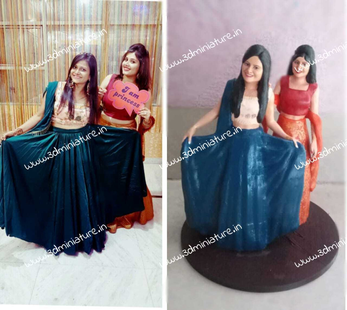 3D Miniature Duo Girls