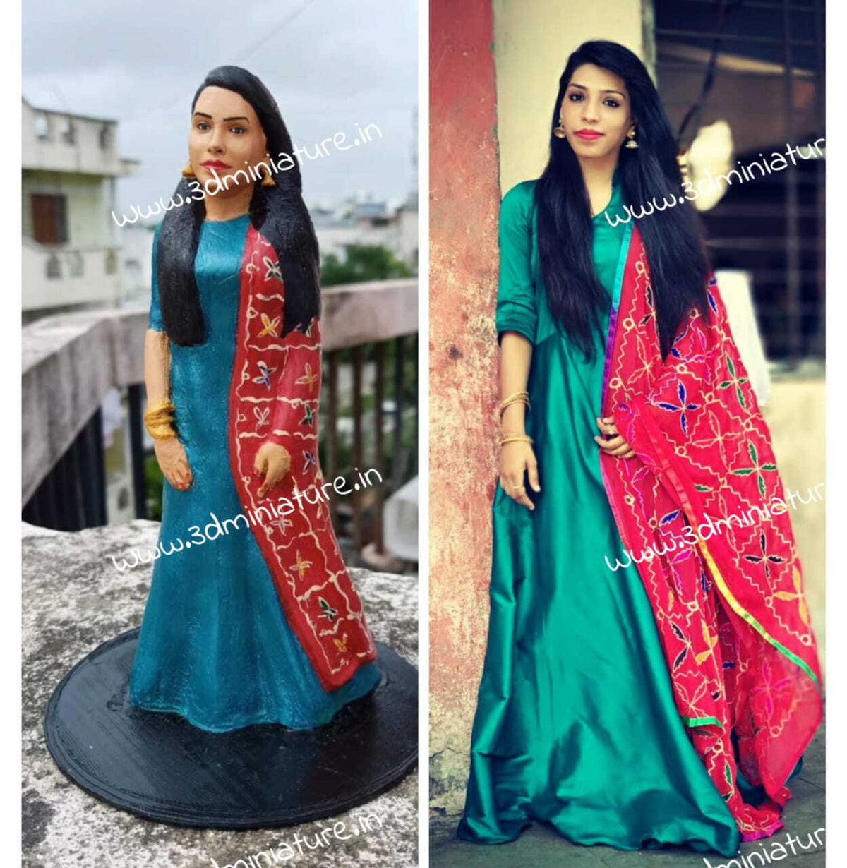 3D Miniature Single Girl Suit