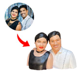 3D Miniature Half Body Couple Sculpture